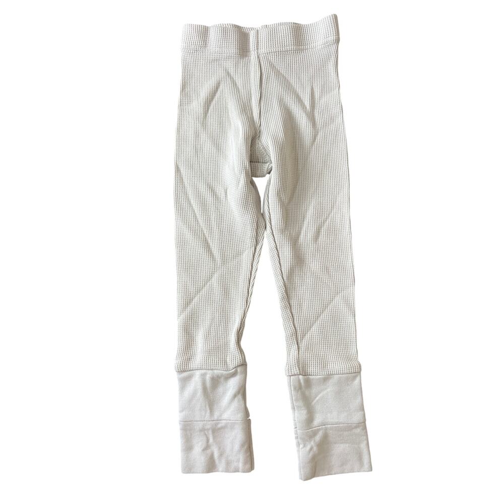 Goumi 2T The Simple Folk Ribbed Legging White Waffle